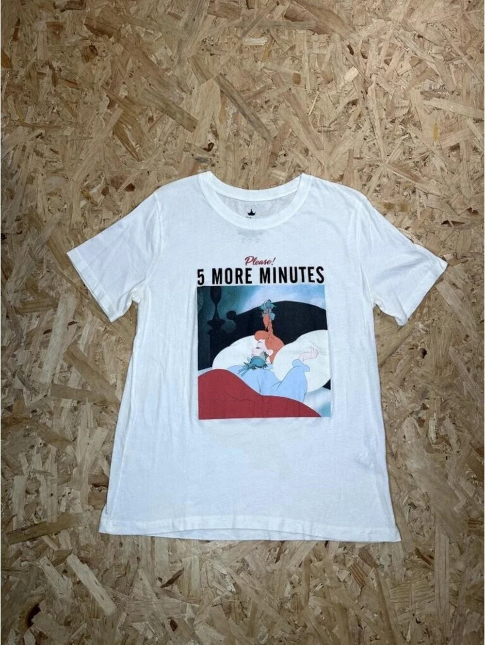Disney Princess Cinderella Pull & Bear Graphic T-Shirt Girls Size M White Tee